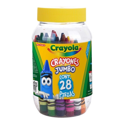 COLORES DE CERA JUMBO BOTE C/28