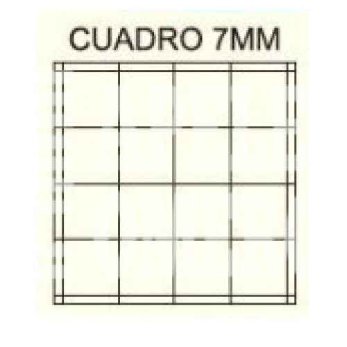 papel cuadriculado pliego 7mm
