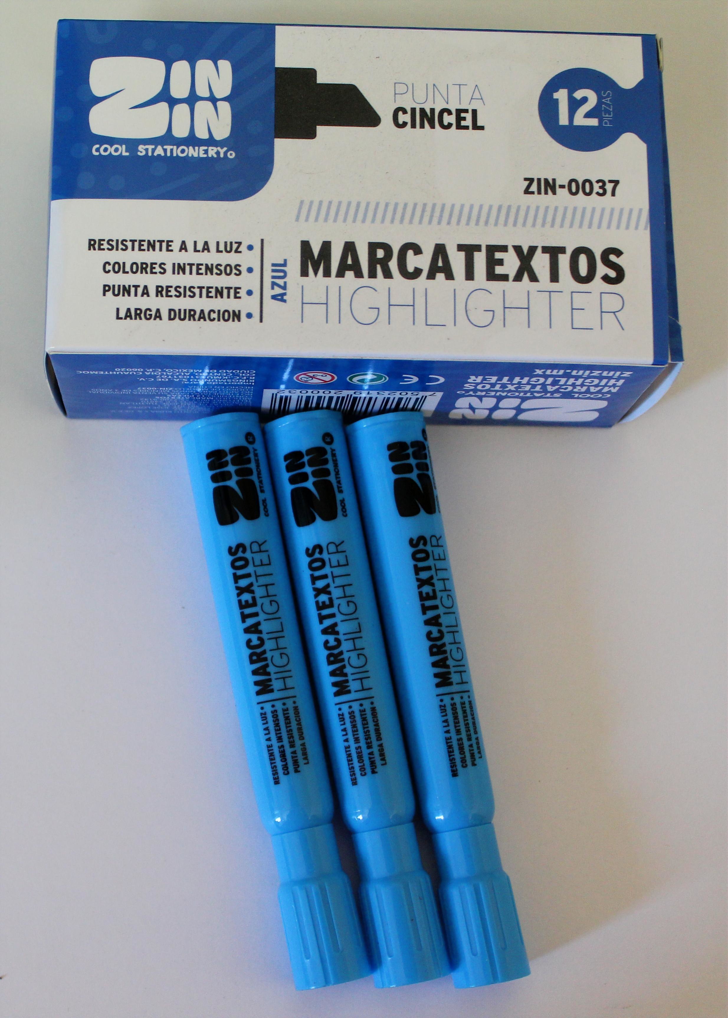 Papelería Comercial - MARCADOR MARCATEXTOS COLOR AZUL