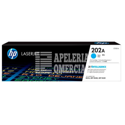 HP-CF501A TONER P/IMPRESORA LASERJET HP 202A CYAN
