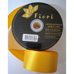 MERCERIA LISTON SATINADO 1 1/2" X 45 M. COLOR AMARILLO MANGO