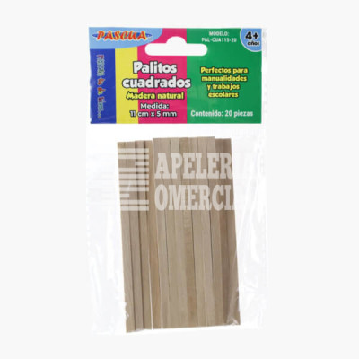 PALOS DE MADERA CUADRADOS 11 CM. C/20
