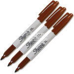 MARCADOR PERMANENTE SHARPIE P/FINO C.CAFE