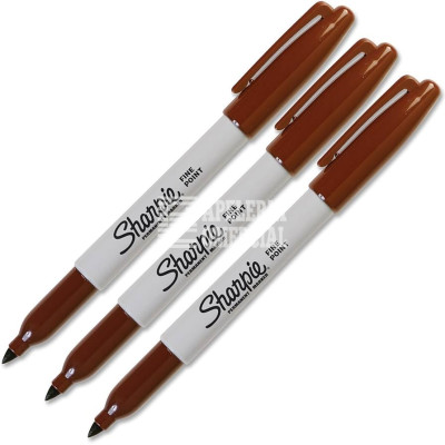 Marcador permanente Sharpie fino café co